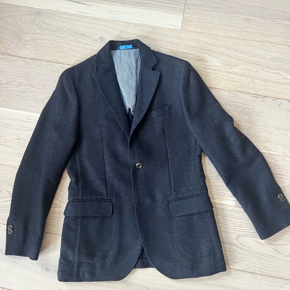 Men's Massimo Dutti Brown/Black Herringbone Blazer